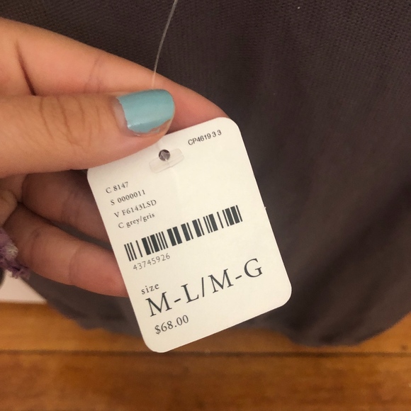 Free People Long Sleeve Bodycon Dress (grey) - Picture 3 of 3